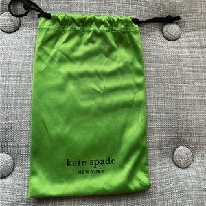 Kate Spade Lime Green Satin Pouch